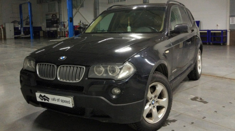 Удаление и отключение катализаторов на BMW X3 e83 2.5 si 218hp 2009 года выпуска