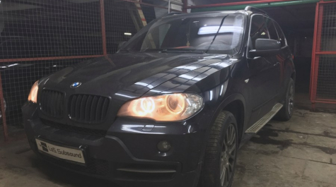 Чип тюнинг, отключение клапана EGR и сажевого фильтра BMW X5 E70 3.0 235hp 2008 года выпуска